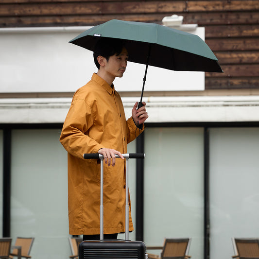 晴雨兼用 親指ひとつで開いて閉じる「電動フルオート傘」|CAN