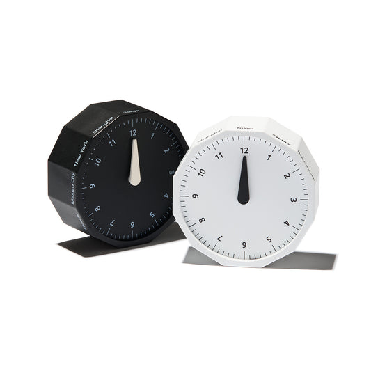 世界の都市の時刻を表示する12角形アナログ時計｜World Clock