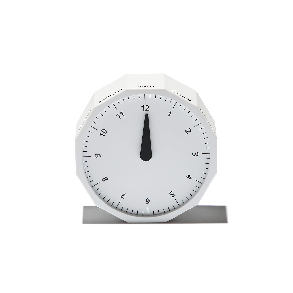 世界の都市の時刻を表示する12角形アナログ時計｜World Clock