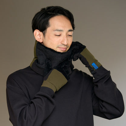 tet. gloves neck warmer