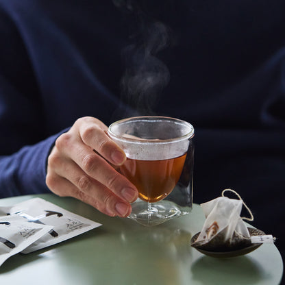 備長炭で炙った炒り餅を合わせた玄米茶 / 上ル入ル 京玄米茶 ティーバッグ6袋