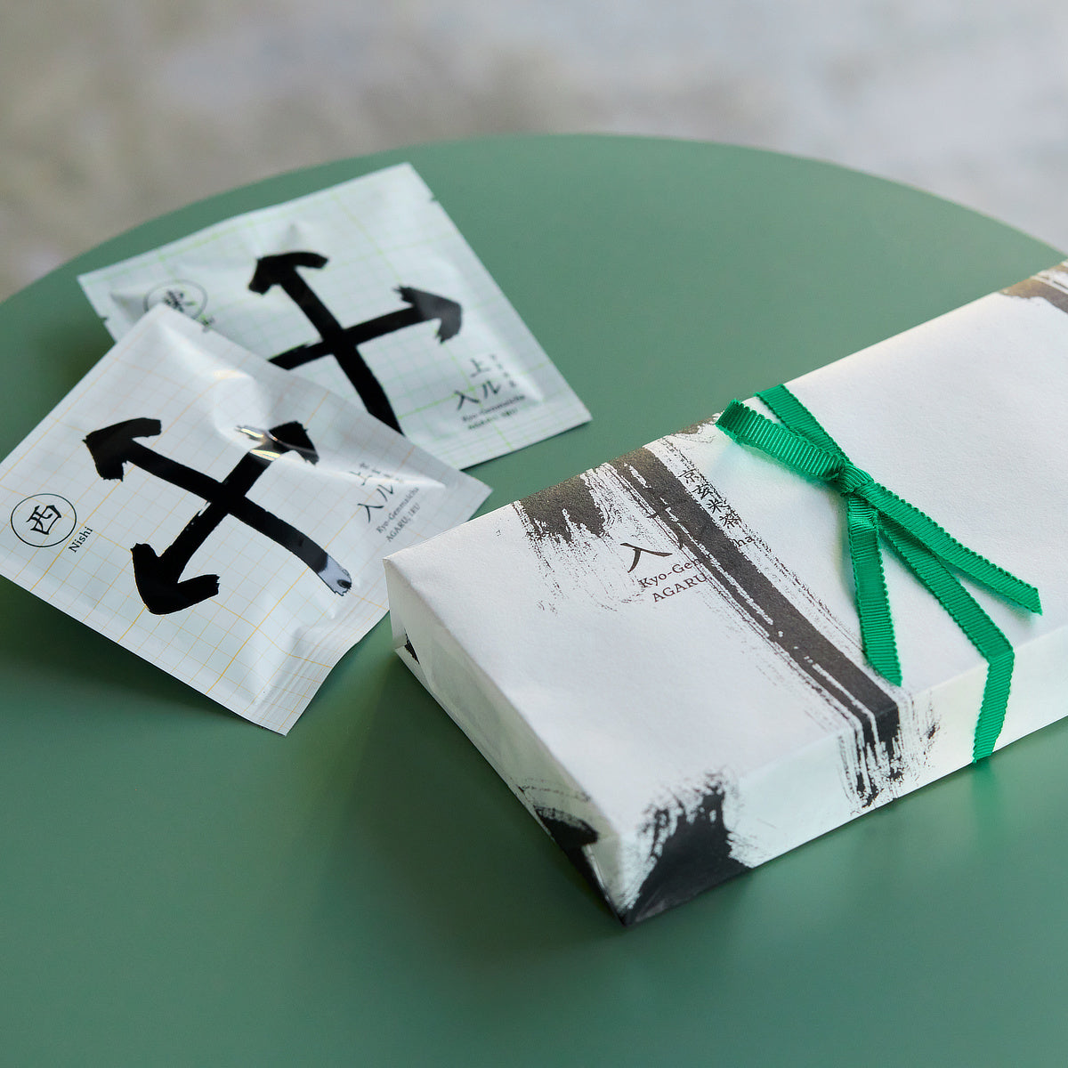 備長炭で炙った炒り餅を合わせた玄米茶 / 上ル入ル 京玄米茶 ティーバッグ6袋