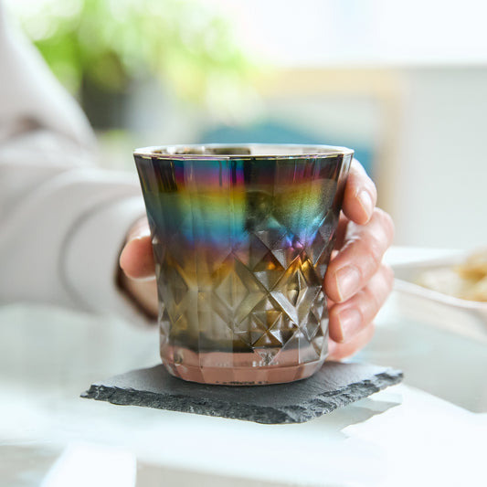 純チタンコーティングの「カッティングロックグラス」1個｜PROGRESS