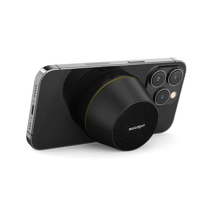 スマホスタンドになるMagSafe対応Bluetoothスピーカー｜MaGdget（マジェット）スピーカー