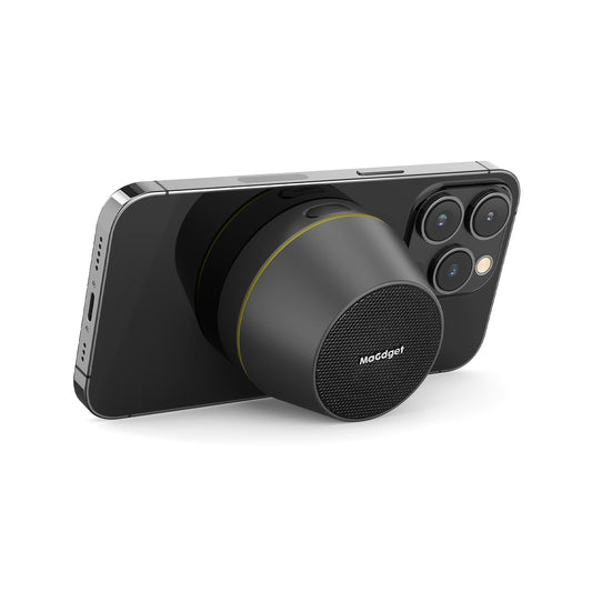 スマホスタンドになるMagSafe対応Bluetoothスピーカー｜MaGdget（マジェット）スピーカー