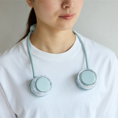 冷却プレートとWファンで首元を冷やす / Neck Band Fan COOLING