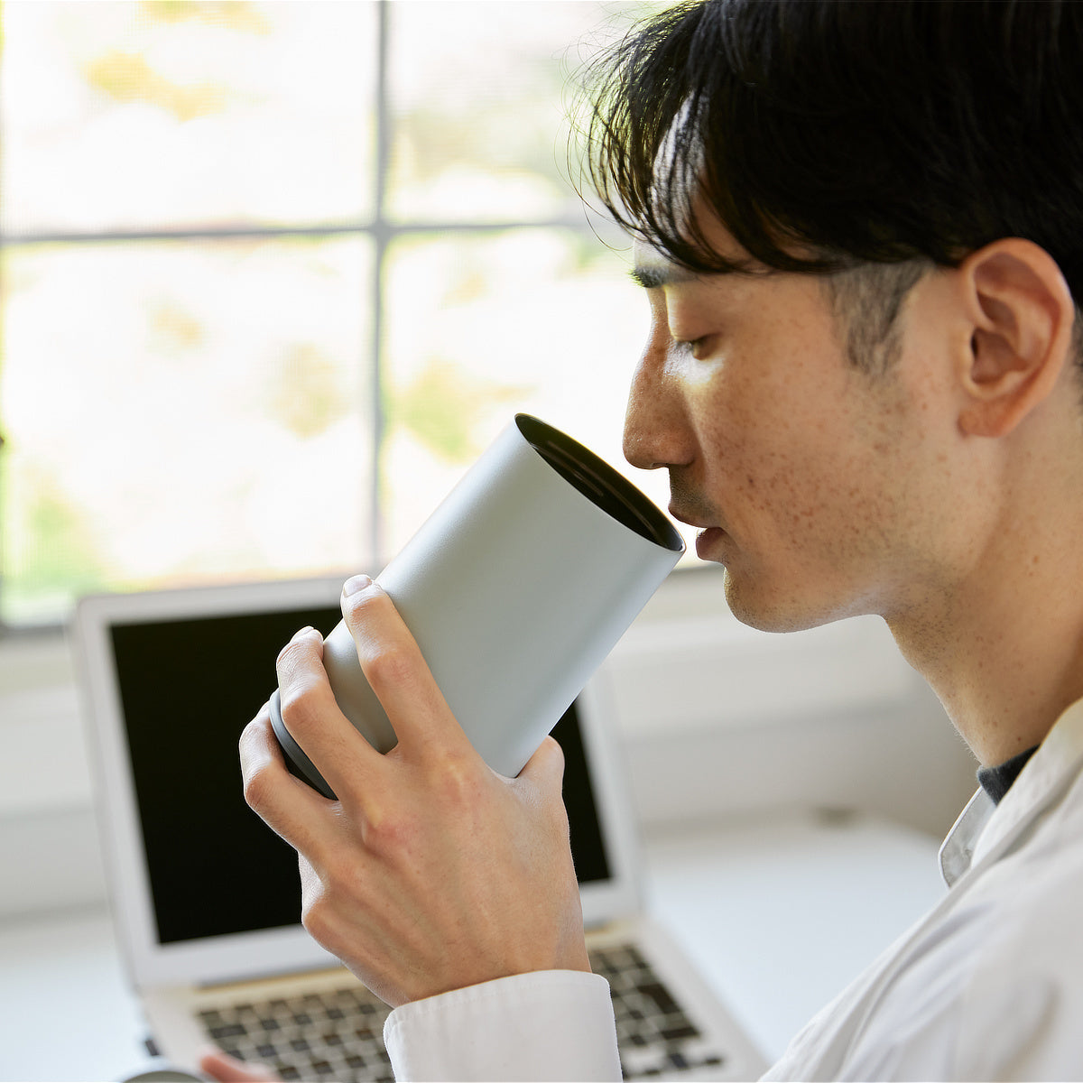 内側セラミックコーティングの広口ボトル / WOKY シルクハット 500ml