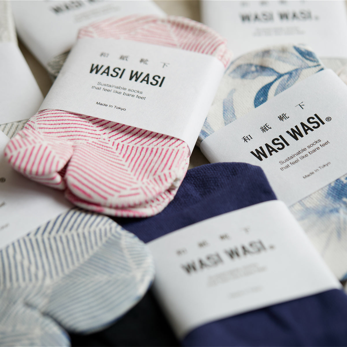和紙78%・足袋型ソックス / WASI WASI | 種類・カラー・サイズ指定